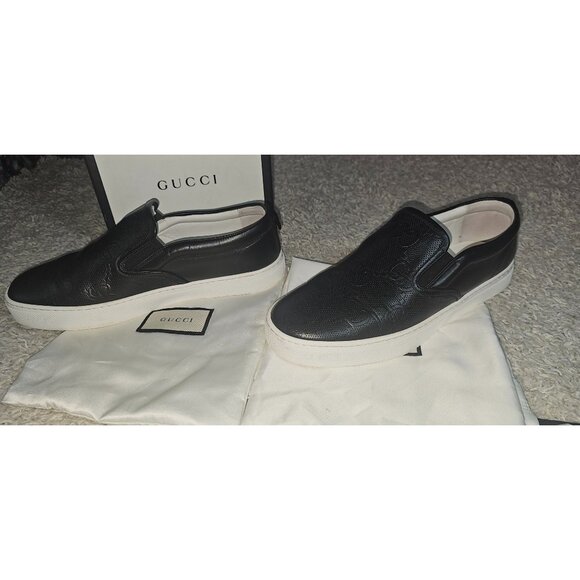 Gucci Slip-On GG Embossed Black Men\'s size Gucci 9.5 US 10 main image 7